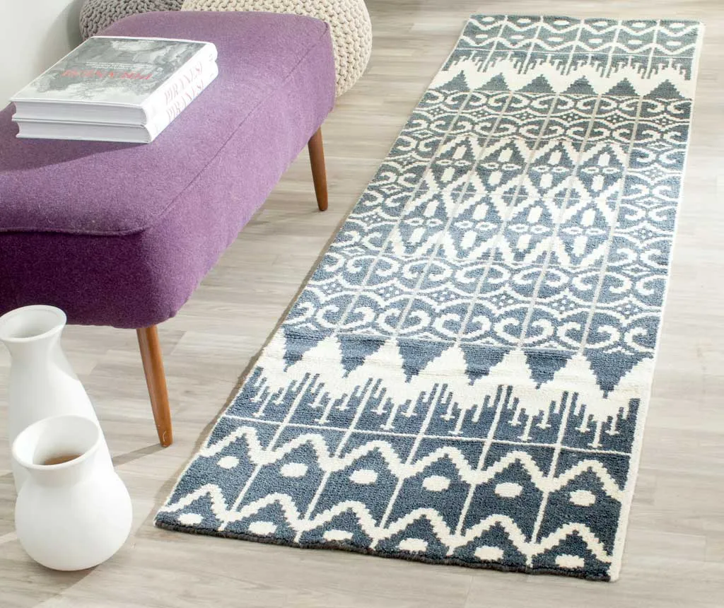 Kenya Charcoal Runner Rug
