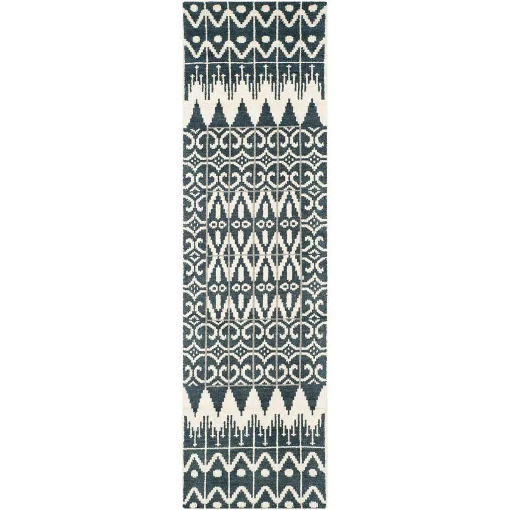 Kenya Charcoal Runner Rug