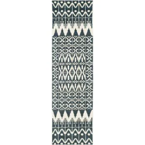 Kenya Charcoal Runner Rug