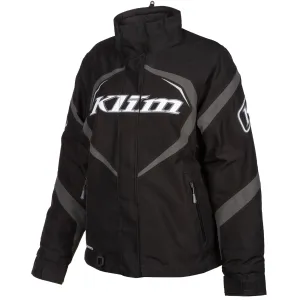 Klim  Womens Spark Snowmobile Jacket Waterproof Insulated Reflective Asphalt