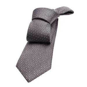 Melrose Floral Silk Tie, Grey / Pink