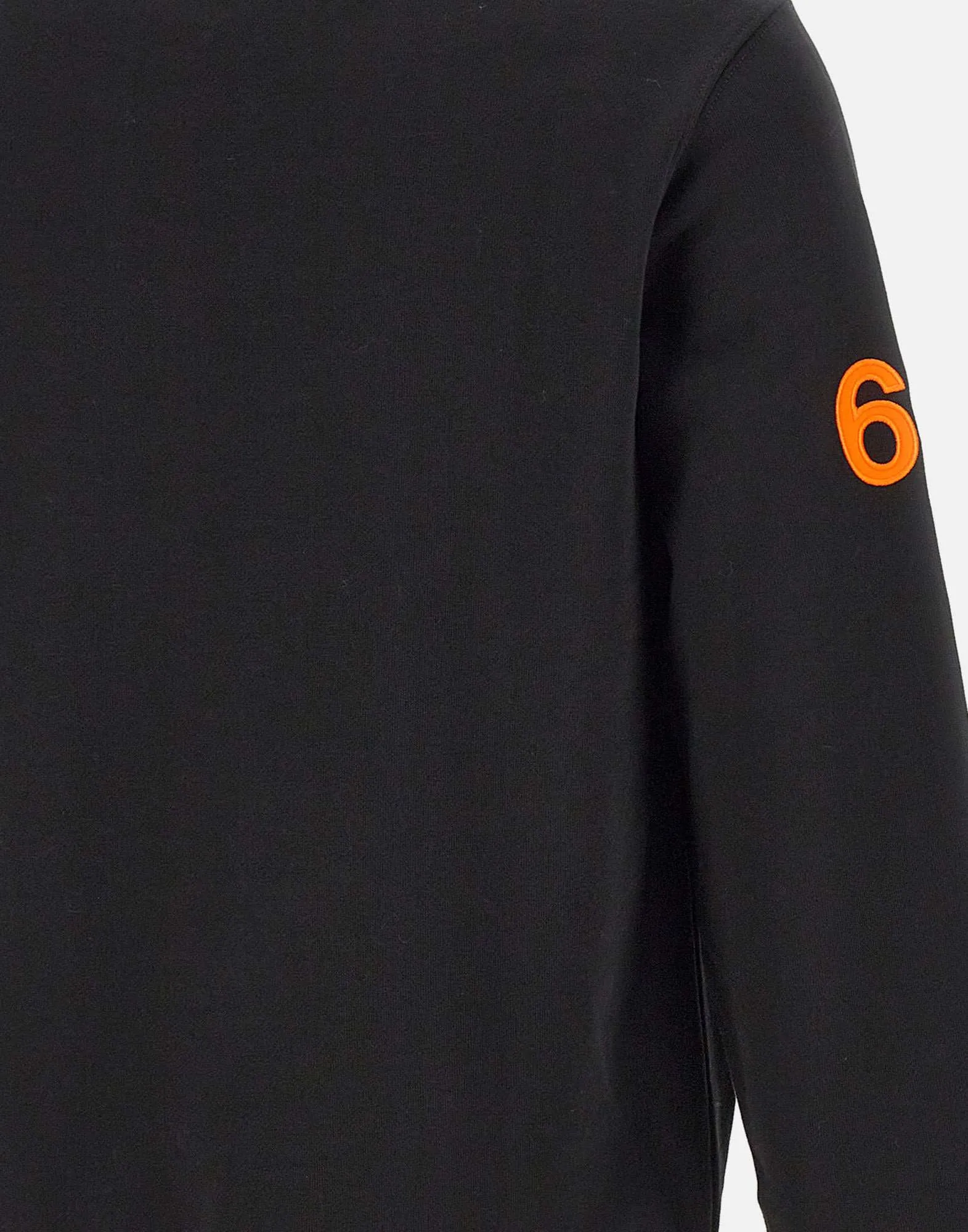 Men's Black Round Patch Sweatshirt
