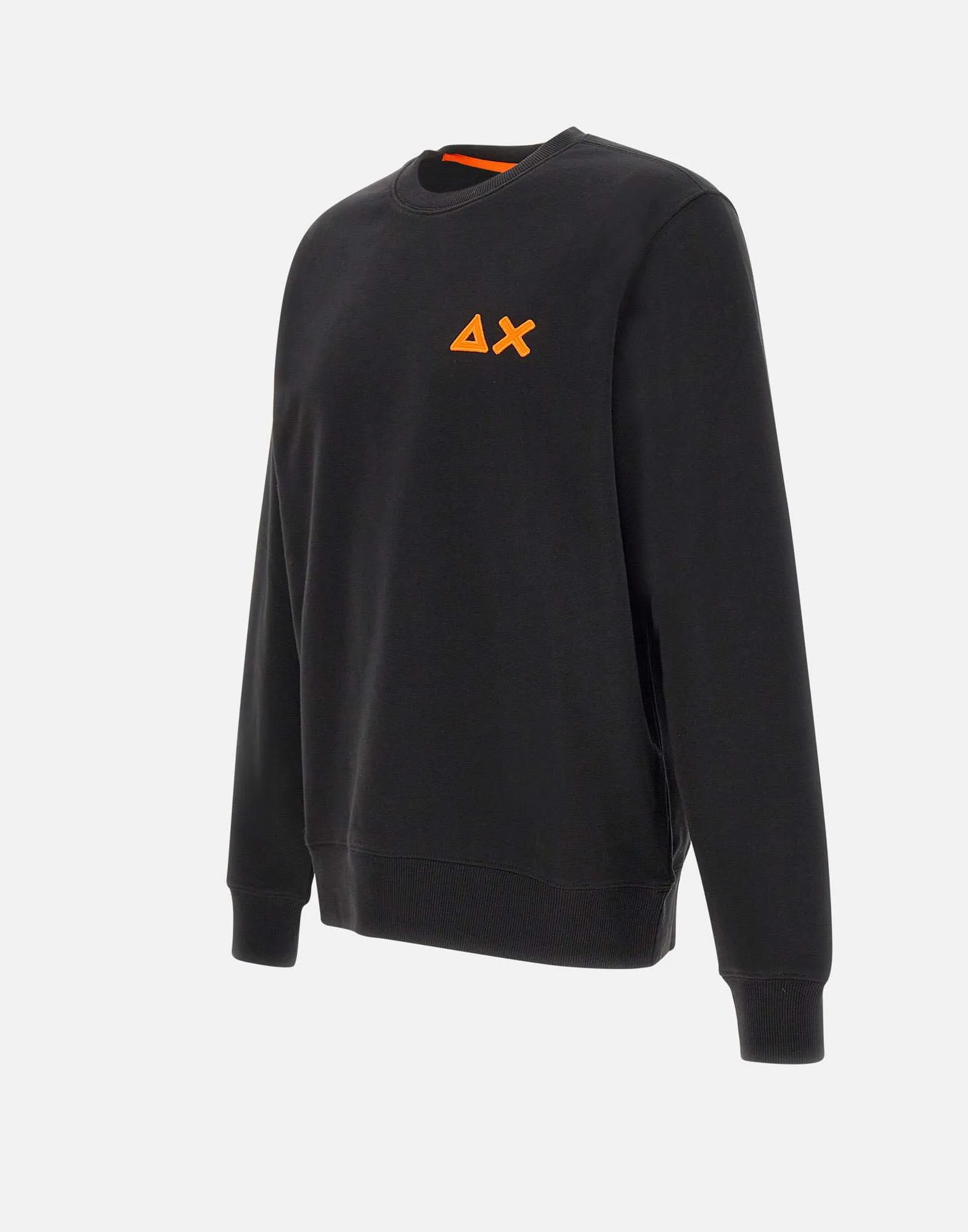 Men's Black Round Patch Sweatshirt