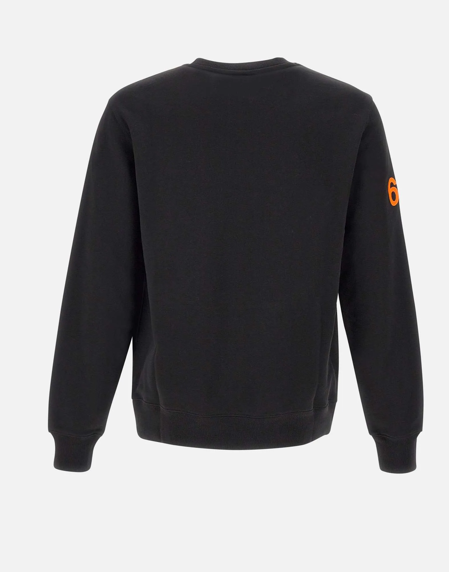 Men's Black Round Patch Sweatshirt