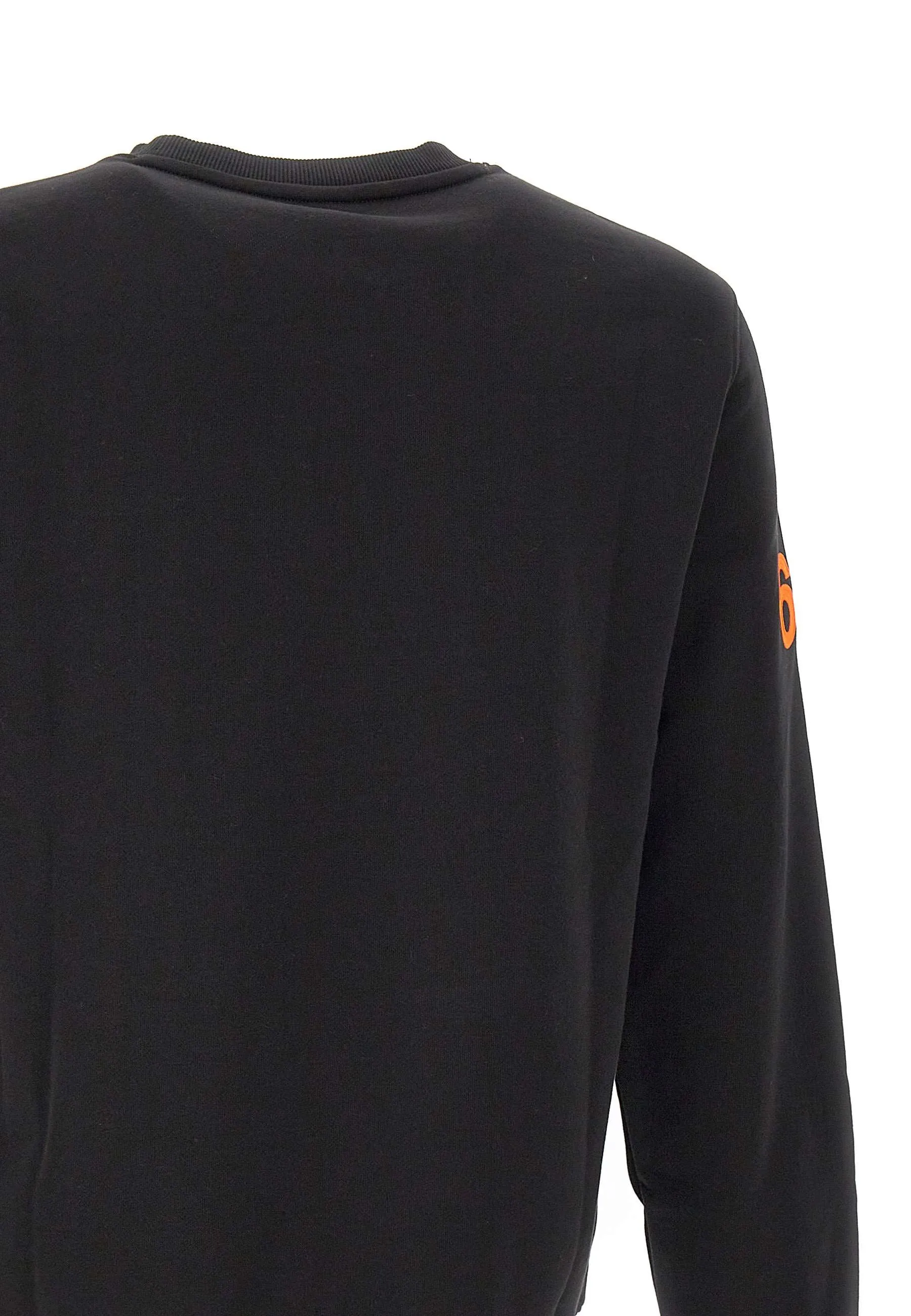 Men's Black Round Patch Sweatshirt