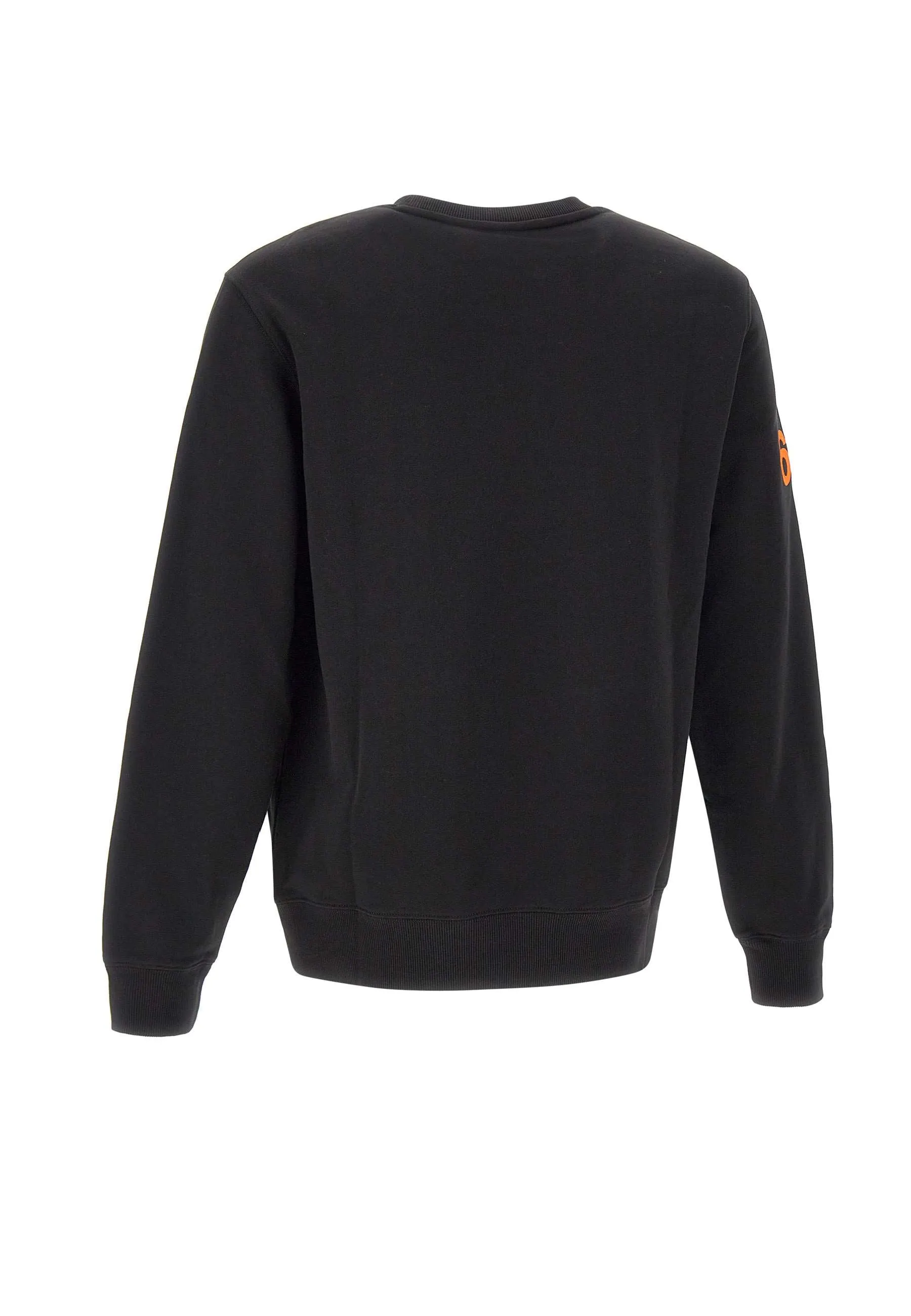Men's Black Round Patch Sweatshirt