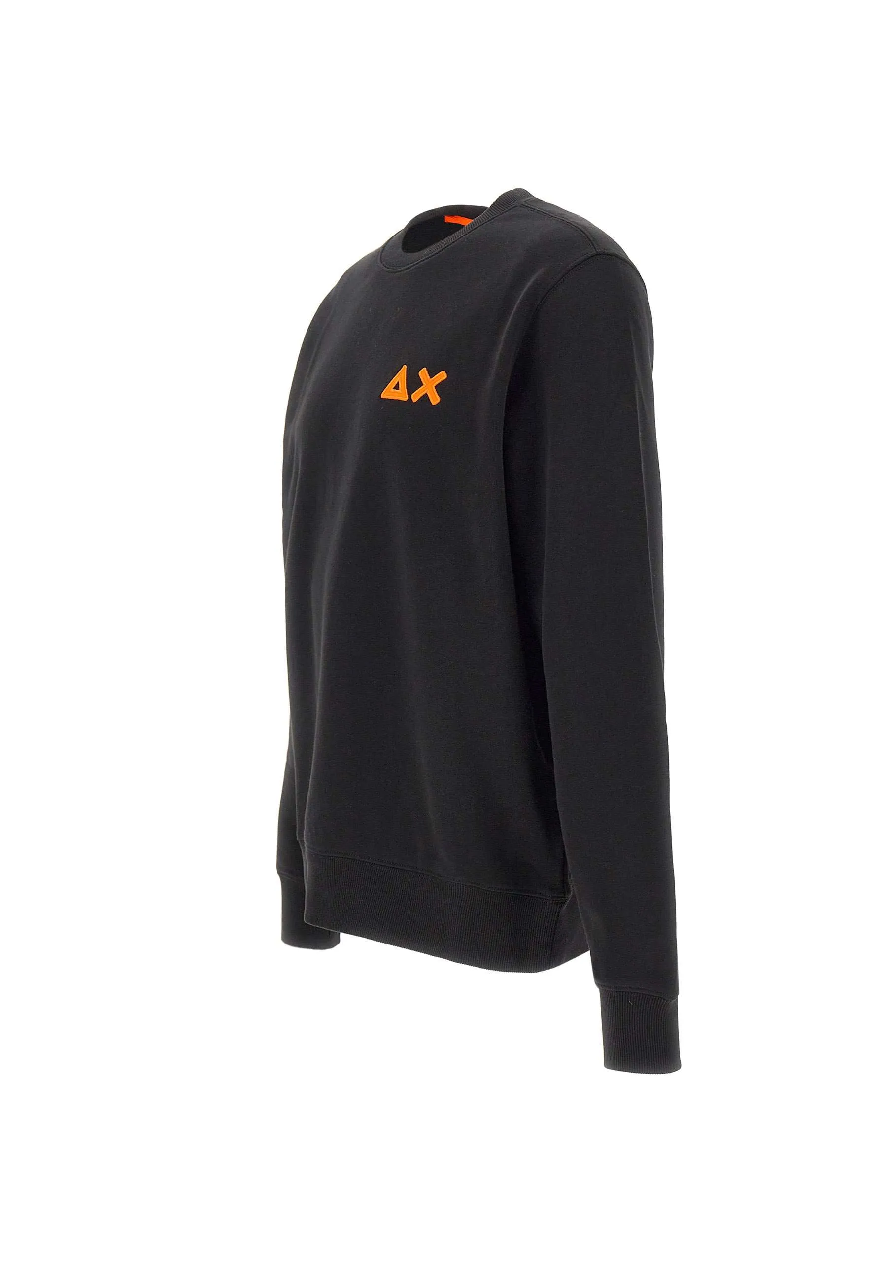 Men's Black Round Patch Sweatshirt