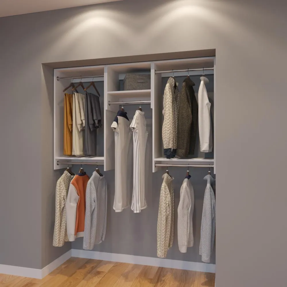 Modular Closets 5.5 FT Closet Organizer System - 66 inch - Style C