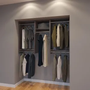 Modular Closets 5.5 FT Closet Organizer System - 66 inch - Style C