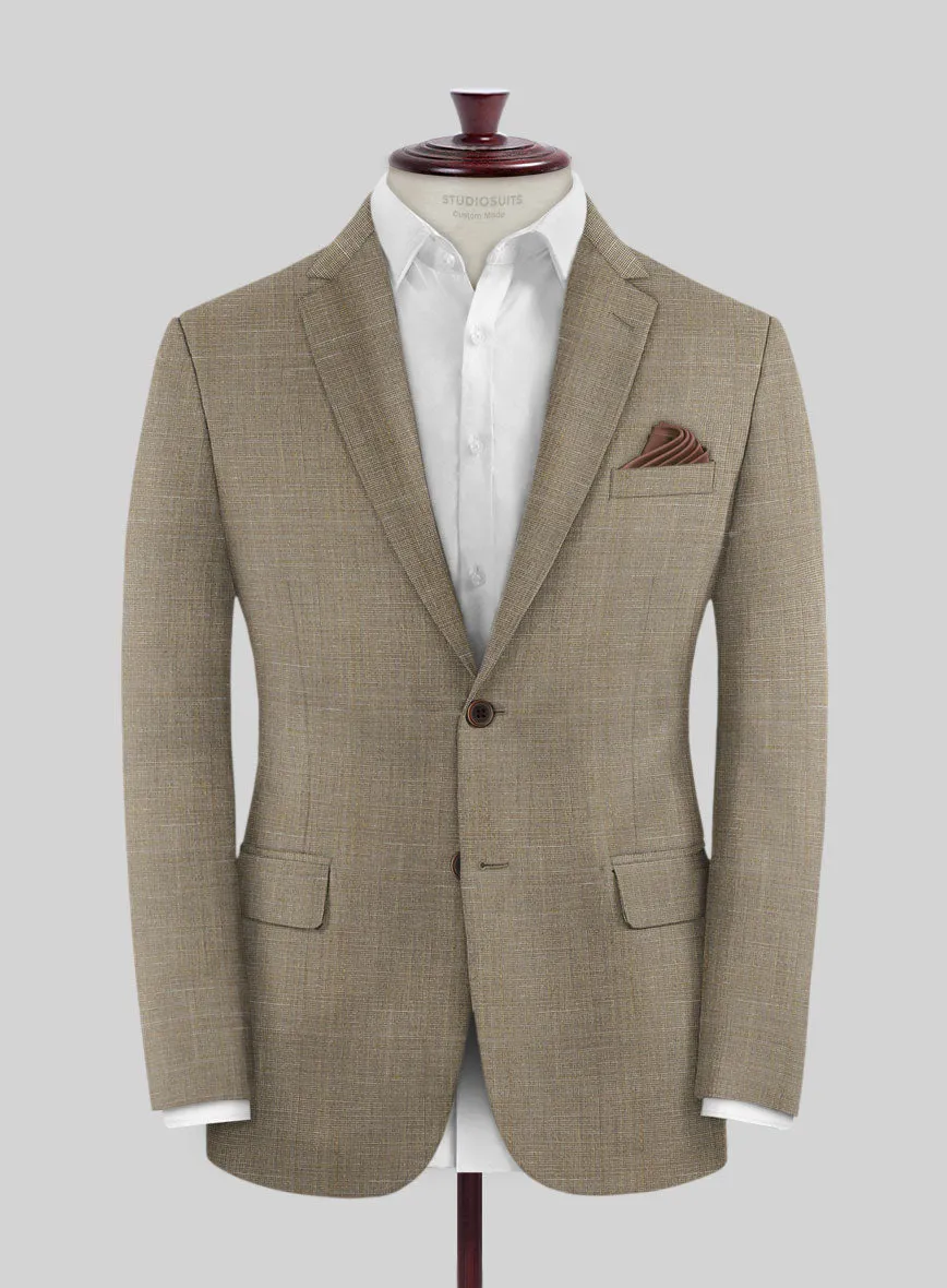 Napolean Ariel Nailhead Brown Wool Jacket