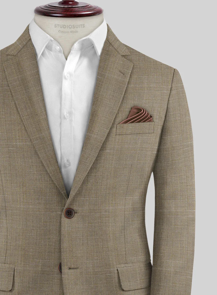 Napolean Ariel Nailhead Brown Wool Jacket
