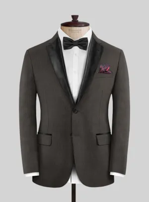 Napolean Intense Brown Wool Tuxedo Jacket