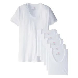 Pack of 6 Hanes Men’s V-Neck Undershirts