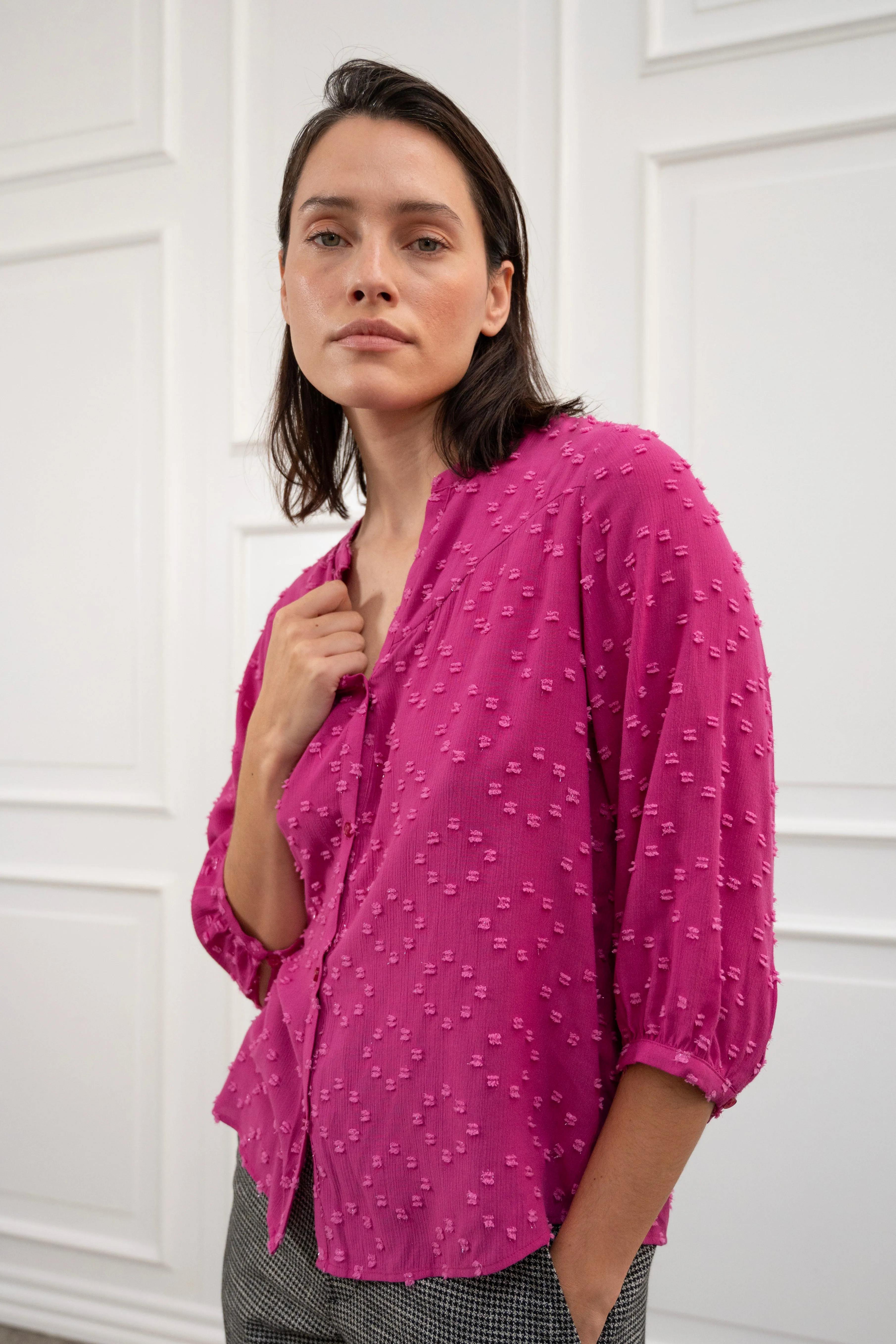 PD-Milla Boheme 3/4 Shirt - Very Berry