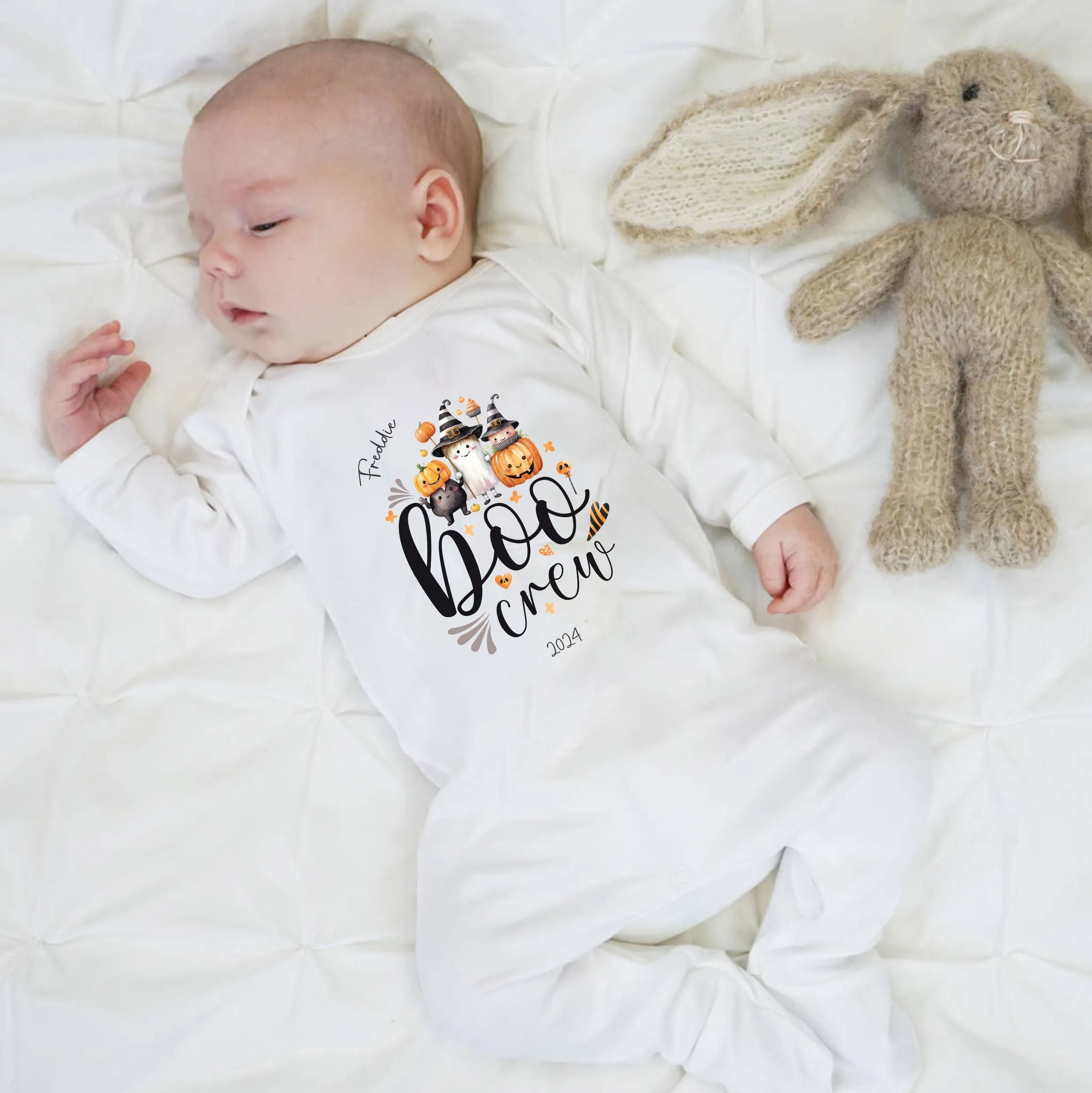 Personalised First Halloween Baby outfit | Baby Halloween Costume Gift | Personalised First Halloween Sleepsuit or Vest