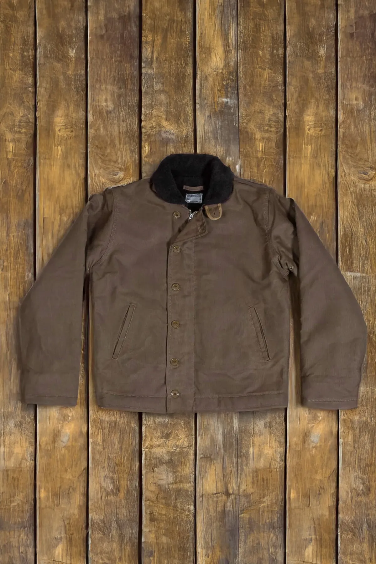 Pike Brothers - 1944 Waxed N1 Deck Jacket khaki brown
