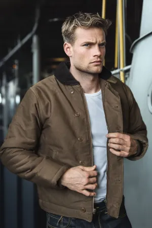 Pike Brothers - 1944 Waxed N1 Deck Jacket khaki brown