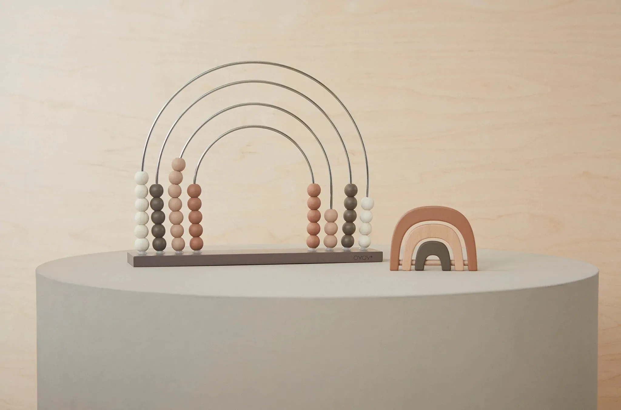 Rainbow Beech Wood Rattle Nature