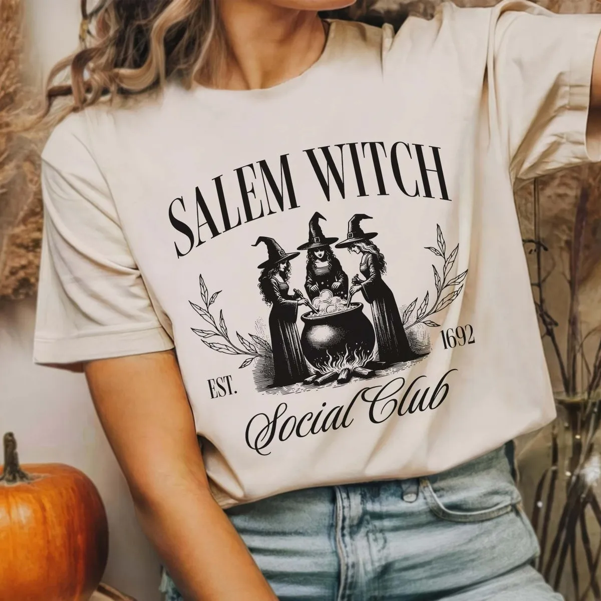 Salem Witch Social Club Wholesale Bella Graphic Tee - Quick Shipping