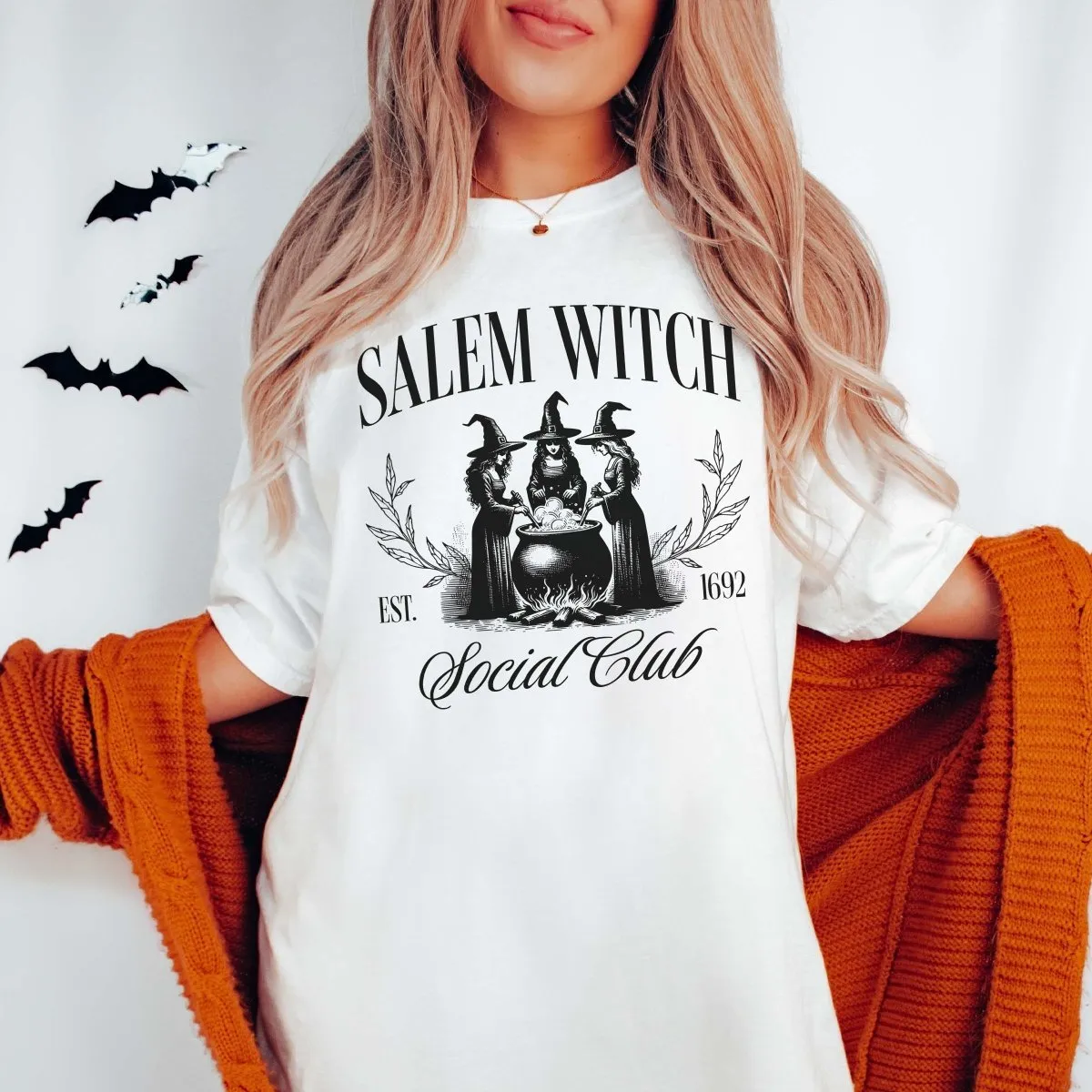 Salem Witch Social Club Wholesale Bella Graphic Tee - Quick Shipping