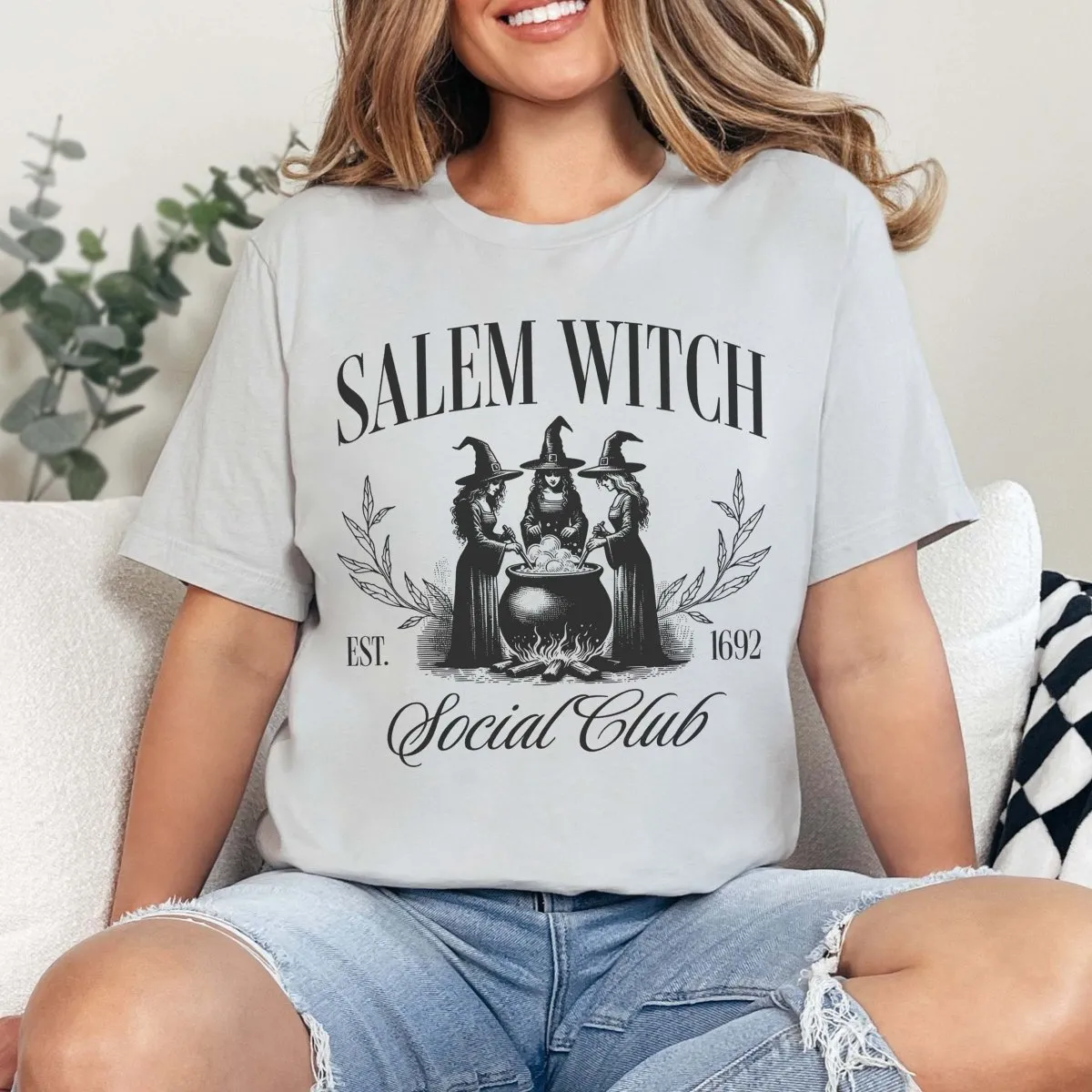 Salem Witch Social Club Wholesale Bella Graphic Tee - Quick Shipping