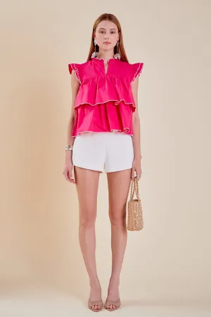 Sleeveless Tiered Top