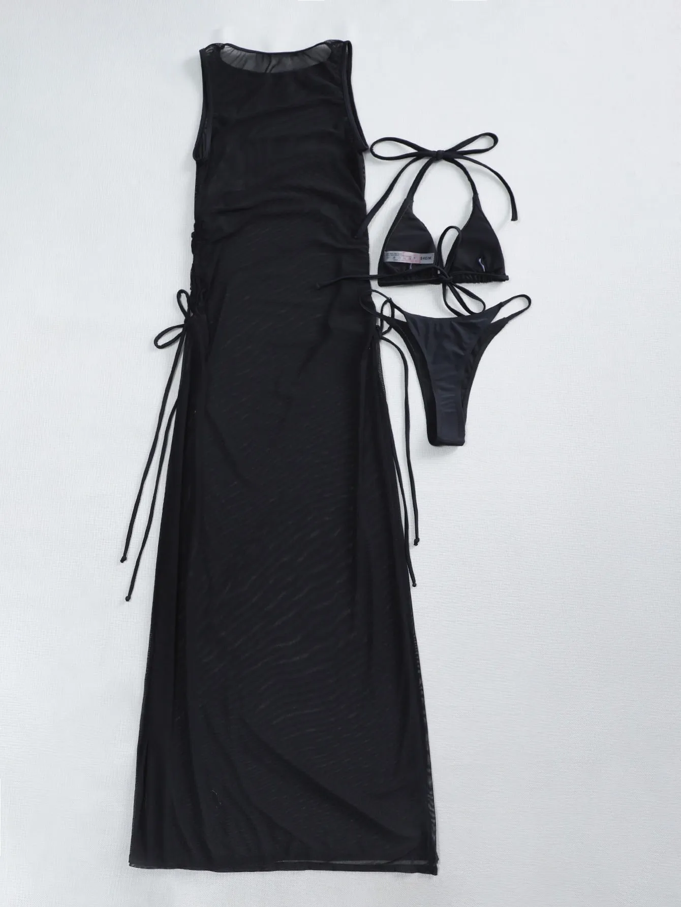 Trendy Fashion Mesh One Piece Swim Wear